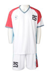 WTV178 Custom-made Soccer Jerseys Men's Football Training Kit White Tee and Shorts Set