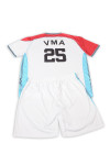 WTV178 Custom-made Soccer Jerseys Men's Football Training Kit White Tee and Shorts Set
