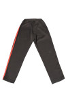 U367 Customised Design Wide Leg Track Pants with Mixed Colours Side Stripes Details