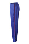 U369 Design Your Own Sports Pants with Contrast Side Stripe Blue Track Pants with Golden Red Stripes Lightweight Joggers