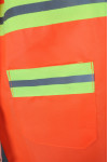 iG-BD-CN-102 Orange Button V-neck Road Administration Site Industrial Uniform Reflective Vest Luminous Safety Vest