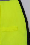 IG-BD-CN-100 Fluorescent Yellow Multi-Pocket Industrial Uniform Security Zip Up Hi Vis Reflective Vest 