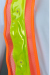 IG-BD-CN-096 LED Iights Adjustable Velcro Fluorescent Yellow Industrial Uniform  Reflective Vest 