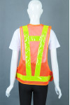 IG-BD-CN-096 LED Iights Adjustable Velcro Fluorescent Yellow Industrial Uniform  Reflective Vest 