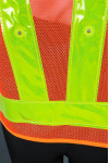 IG-BD-CN-096 LED Iights Adjustable Velcro Fluorescent Yellow Industrial Uniform  Reflective Vest 