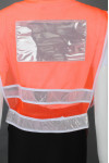 iG-BD-CN-095 Orange Breathable Net Velcro Adjustment Industrial Uniform Reflective Vest  
