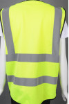 IG-BD-CN-092 Fluorescent Yellow V-neck Zipper Industrial uniform Reflective Vest Colored Safety Vests