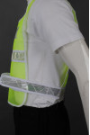 IG-BD-CN-073  Fluorescent Yellow Breathable Net Velcro Adjustment Industrial Uniform Reflective Vest 