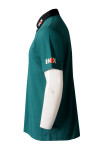 P1281 Manufactured Green Male Contrast Color Shoulder Machine Collar Plus Button Polo-Shirt