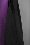 CHR018 Custom-made Black Pastoral Clergy Robes and Purple Stoles 