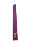 CHR018 Custom-made Black Pastoral Clergy Robes and Purple Stoles 