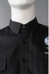 R331 Professional Custom-made Black Embroidered Short Sleeve Cleaning Shirts