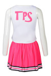 CH206 Custom Sleeveless Cheerleading Print LOGO Pleated Skirt 2 Piece Girl Cheerleader Outfit