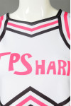 CH206 Custom Sleeveless Cheerleading Print LOGO Pleated Skirt 2 Piece Girl Cheerleader Outfit