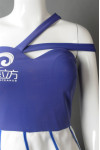 BG034 Custom Design Camisole Slanted Shoulder Tube Top Side Zipper One-Piece Beer Girls Uniform