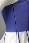 BG034 Custom Design Camisole Slanted Shoulder Tube Top Side Zipper One-Piece Beer Girls Uniform