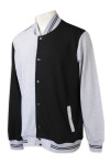 Z502 Custom-Made Color-Blocking Collar And Color-Blocking Sleeve Snap Buttons  Hoodies