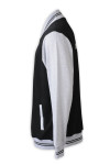 Z502 Custom-Made Color-Blocking Collar And Color-Blocking Sleeve Snap Buttons  Hoodies