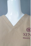 NU061 Customized Short Sleeve V-neck Embroidered Pet Hospital Spa Beauty Massage Therapist Spa Manager Uniform Nursing Uniform