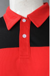 P1315 Manufacture 2 Buttons Short Sleeve Color Matching Polo-Shirt 