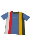 T1039 Manufacture Of Contrasting Round Neck And Contrast Stripe Embroidered Shirts 70s And 80s Singapore T-Shirt 