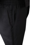 UN180 Manufacture Spa Club Black Solid Color Massage Elastic Waist Skirt / Dress or Pants/Trousers