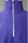 Z526 Manufacture Color Matching Polar Fleece Silver Zipper Half Chest Zipper Hoodies