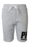 U370 Custom Gray Elastic Waist Drawstring Silkscreen Logo Sport Pants Athletic Shorts