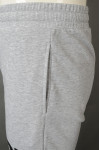 U370 Custom Gray Elastic Waist Drawstring Silkscreen Logo Sport Pants Athletic Shorts