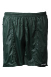 U373 Custom Hiking Shorts Moisture Wicking Long-Distance Running Pure Color Invisible Zipper Back Pocket Dark Green Shiny Shorts Sport Pants