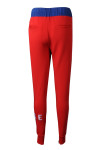 U374 Manufacturing Tapered Fit Trousers Contrasting Color Waistband Polar Fleece Embroidery Patch Silver Zipper Trousers Sport Pants