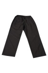 H244 Bulk Order Custom Dark Gray Trousers Elastic Drawstring Singapore Pant and Trousers 