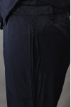 U377 Manufacture Dark Blue Drawstring Yoga Wide Waist With Elastic Full Length Sport Pants