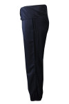 U377 Manufacture Dark Blue Drawstring Yoga Wide Waist With Elastic Full Length Sport Pants