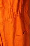 D327 Manufacturing Workers Jumpsuit Uniform With Elastic Waist Orange Industrial Uniform Arc Flash Coveralls