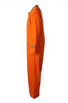 D327 Manufacturing Workers Jumpsuit Uniform With Elastic Waist Orange Industrial Uniform Arc Flash Coveralls
