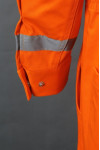 D327 Manufacturing Workers Jumpsuit Uniform With Elastic Waist Orange Industrial Uniform Arc Flash Coveralls