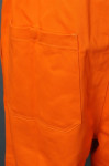 D327 Manufacturing Workers Jumpsuit Uniform With Elastic Waist Orange Industrial Uniform Arc Flash Coveralls