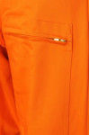 D327 Manufacturing Workers Jumpsuit Uniform With Elastic Waist Orange Industrial Uniform Arc Flash Coveralls