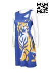 BG018 Personalized Beer Girls Uniforms Sleeveless Graphic Print Dress