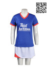 BG019 Customize Beer Girls Outfit Short Sleeve V-neck Top with Skirt