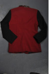 HL005 Personalized Work Hotel Uniform Contrast Sleeve Dri Fit Shirt in Maroon and Black