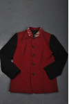 HL005 Personalized Work Hotel Uniform Contrast Sleeve Dri Fit Shirt in Maroon and Black