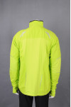 IG-BD-CN-184 Custom Make Cross Sleeve Group Uniform Unisex Running Jacket in Fluorescent Green Yellow