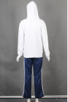 IG-BD-CN-181 Personalised Design Blue and White Track Jacket and Striped Trousers Sports Competition Team Uniform