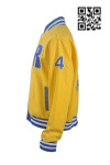 CH147 Customize Men's Elite Cheer Uniform Long Sleeve Yellow Warm-Up Jacket