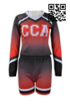 CH151 Personalized Men's Long-sleeved Cheer Uniform with Shorts