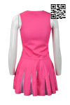 CH155 Custom Design Cheerleading Sleeveless V-neck Top and Skirt Fashion Cheer Leader Costume Wear for Women Girls Infant in Pink 