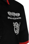 DS051 Personalized Dart Shirts Sublimated Black Polos Sports Team Jersey