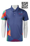 DS054 Customize Darts Polo Shirts Dark Blue Jersey with Dye-Sublimation Printing 